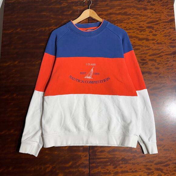 Nautica Other - Y2K Mens Nautica J Class Competition Crewneck L